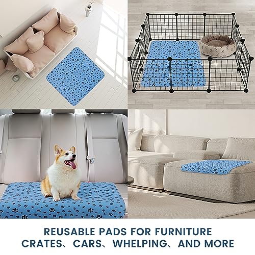 Washable Pee Pads for Dogs,2 Pack Extra Large 72"x72" Super Absorbent Reusable Puppy Pads,Non-Slip 100% Waterproof Dog Pee Pads,Pet Training Pads for Couch, Crate,Potty Training,Floor - size: 72X72 Inch（Pack of 2）