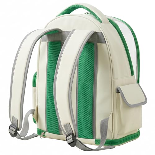 Cat Backpack Carrier, Transparent & Foldable Bubble Pet Backpack for Cats and Dogs, Breathable Kitten Carrier with Side Mesh and Pocket, Portable Travel Bag for Hiking, Walking, Vet (Purple) - color: Purple