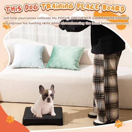 1 Pcs Dog Training Platform Dog Place Board with Non-Skid Surface, Portable Agility Platform Puppy Training Equipment Suitable for Small Puppy