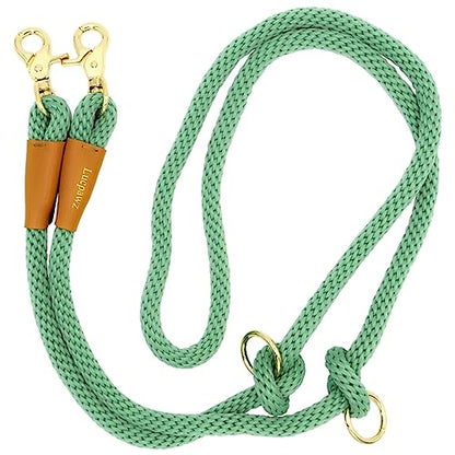 7FT Hands Free Dog Leash, Waist Dog Leash for Walking Running - color: Jade