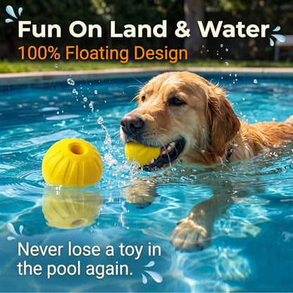 4Pack Dog Balls - Durable Dog Toys for Chewers, Interactive Fetch & Training, Floats in Water (2Pcs 3.54in/2Pcs 2.76in) - size: 2Pcs3.54inch/2Pcs2.76inch