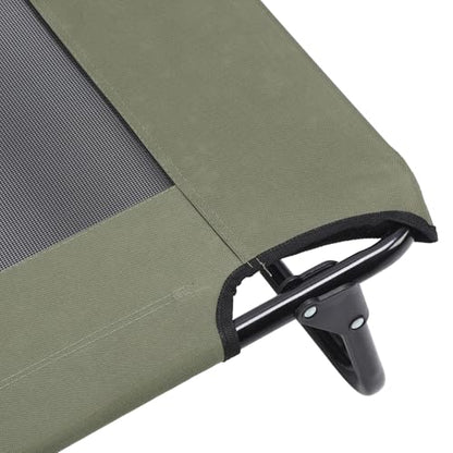 Raised Dog Bed Foldable Cooling Elevated Dog Bed Portable Raised Pet Cot Green Outdoor (107 * 61 * 18cm) - size: 107*61*18cm