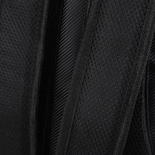 Pet Knapsack Backpack, Dog Carrying Bag with Ventilation Window, Spacious Oxford Cloth Pet Carrier for Small Dogs, Adjustable Padded Straps and Removable Cushion (Black) - color: Black
