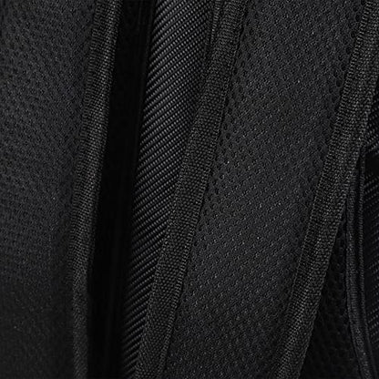 Pet Knapsack Backpack, Dog Carrying Bag with Ventilation Window, Spacious Oxford Cloth Pet Carrier for Small Dogs, Adjustable Padded Straps and Removable Cushion (Black) - color: Black
