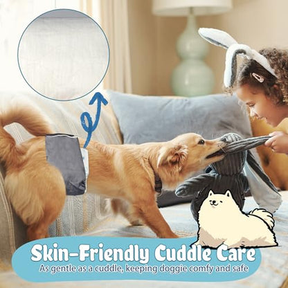 LeapSheep Dog Diaper Liners Pee Pads for Male and Female Dogs, Dog Period Pads, Super Soft Absorbtion Dog Booster Pads Fits Belly Bands, Wraps and Washable Doggy Diapers Female (S, 20) - size: Small