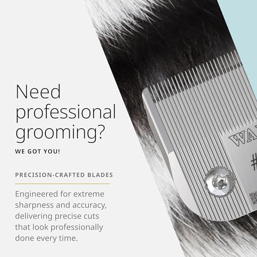 Wahl Pro Animal Prime Series Blades - Professional Fine Tooth Pet Clipper for Horse, Cat & Dog Grooming - Made from High-Carbon Steel - #40, 0.25mm - size: #40