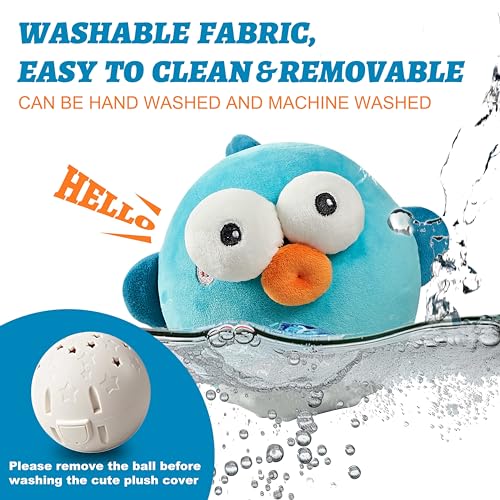 GUKCO Dog Toys,Rechargeable Crinkle Chew Interactive Squeaky Toy with Jumping Music Moving Ball for Small Medium Large Breed Puppy Toys to Keep Pets Busy (Puffer) - color: Puffer
