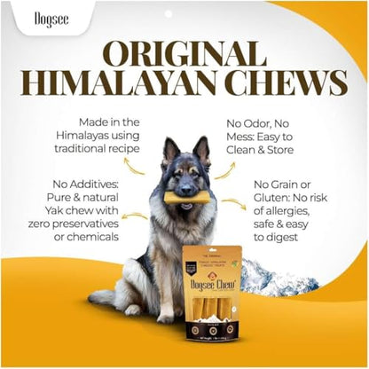Dogsee Original Himalayan Yak Cheese Dog Chews (Small - 5 Bars) Yak Chews for Small Dogs .100% Natural, 60% Protein, Dog Treats for Small Breed Dog Chews - size: Small (Pack of 5)
