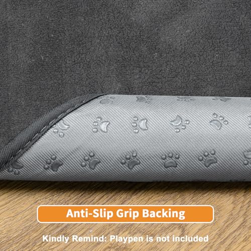 Dog Pee Pad Washable Extra Large, Instant Absorb Thicker Training Pads Non-Slip Pet Playpen Mat, Waterproof Reusable Floor Mat Ideal for Puppy Senior Dog Whelping Incontinence Housebreaking 65x48 Inch - size: 65“x48"