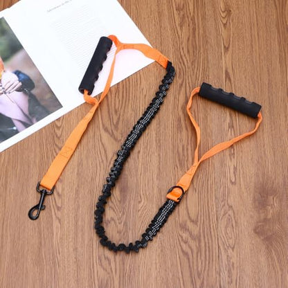 jojofuny Heavy Duty Pet Rope Dog Leash with Reflective Stitching Padded Handles for Large and Medium Dogs Metal Clip for Training and Safe Walking Control