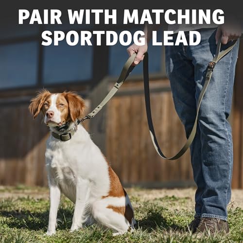 SportDOG Rugged Utility Collar – Waterproof and Stink-Proof – Premium Soft-Touch Material – Stress-Tested, Durable Hardware – Silicon Strap Keeper – Black – Medium - color: Black, size: Medium