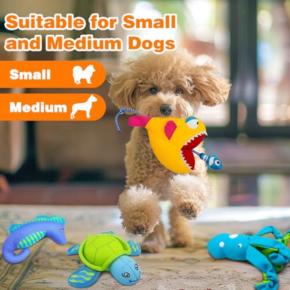 Rope Dog Toys, Floating Dog Toys with Rope for Indoor or Outward Play, Fish Interactive Dog Gifts for Small and Medium Dogs - style: G-Big Fish