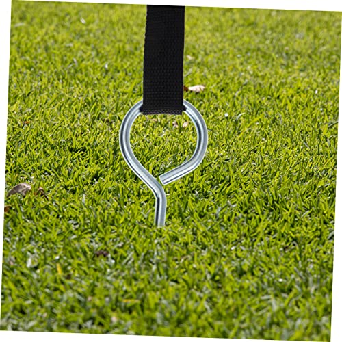 1set Portable Dog Stakes Spiral Ground Anchors for Tents Trampolines Wear-Resistant Easy to Use Anchors Strap for Outdoor Camping Dog Tie-Outs