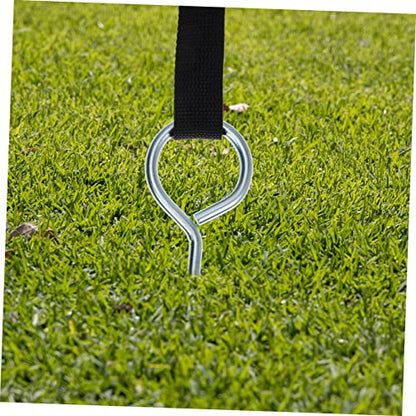 1set Portable Dog Stakes Spiral Ground Anchors for Tents Trampolines Wear-Resistant Easy to Use Anchors Strap for Outdoor Camping Dog Tie-Outs