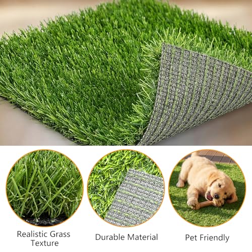 Ondware Grass Pad for Dogs Potty 39.3×31.5 Inches, Grass Pee Pad Washable Reusable Fake Grass for Dog Potty Training, Easy to Clean, Quick-Drying, Odor-Resistant.
