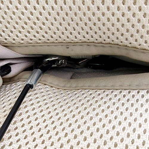 Mogoko Pet Dog Car Seat Belt Restraint, Coated Stainless Steel Chew Proof Dog Vehicle Safety Tether Cable, Double Clip No-Chew Pet Car Leash Lead-31 Inch - color: Black, size: 31 inches
