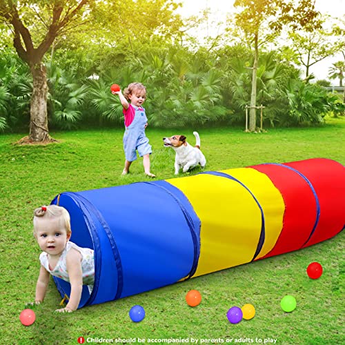 Kids Play Tunnel for Toddlers 1-3, Pop Up Baby Tunnel Crawling Toys for Infant Children or Dog, 6 Foot Indoor Outdoor Toddler Toys for 1 2 3 Year Old Girl Boy Birthday Gift - style: Modeling Crawling Tunnel