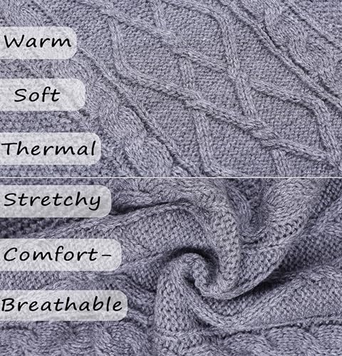 Dog Sweaters for Small Dogs Turtleneck Knitted Sweaters Fall Winter Dog Clothes Girl Boy Warm Doggy Coat Puppy Pullover Outfits Cat Sweater Pet Clothes Puppy Sweater (Grey, Small) - color: GREY, size: Small