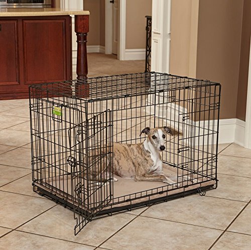 MidWest Homes for Pets Intermediate QuietTime Taupe Micro Terry Pet Bed, Ultra-Soft & Cushioned Crate Pad for 36-inch Crates, Machine Washable - size: 36 inch