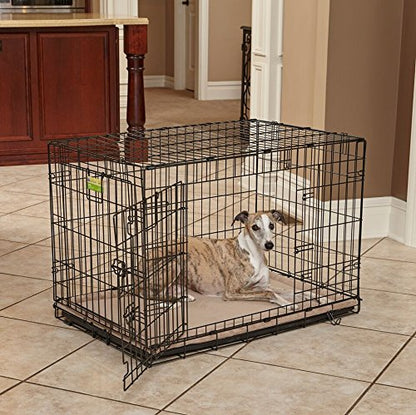 MidWest Homes for Pets Intermediate QuietTime Taupe Micro Terry Pet Bed, Ultra-Soft & Cushioned Crate Pad for 36-inch Crates, Machine Washable - size: 36 inch