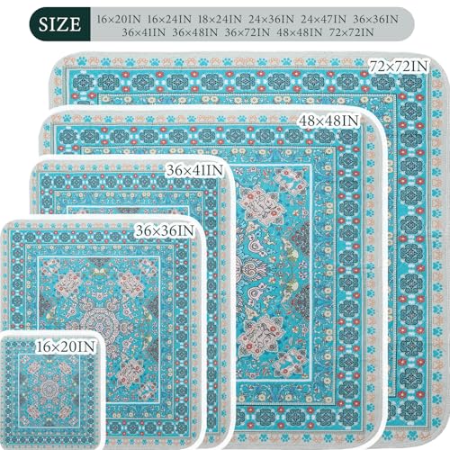 Homimp Washable Pee Pads for Dogs, 6 Pack Reusable Puppy Pads Waterproof, Absorbent and Leakproof Dog Pee Pads, Non Slip Puppy Training Pads, Pet Mat for Floor,Crate,Couch,Whelping,Blue, 16"x24" - size: 16"x24"(Pack of 6)
