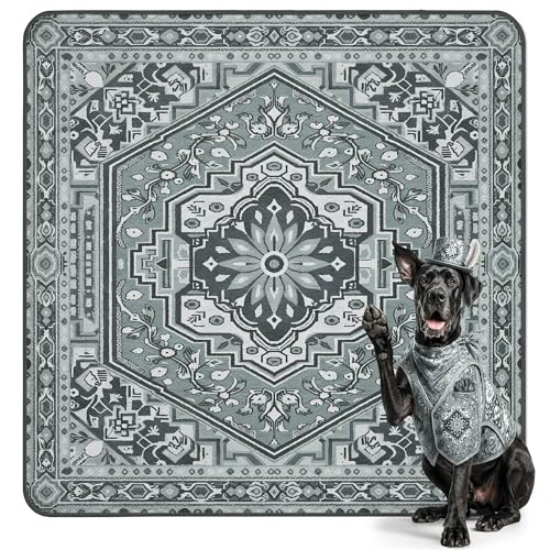 FXW Washable Pee Pads for Dogs, Puppy Pads with Super Absorbent, Specifically Designed for FXW Rollick/Homeplus 32/40/45inch 8 Panels Dog Playpen, 71" Square, Boho Grey, 1 Packs - color: Boho Grey, size: 71" Square (1 Pack)