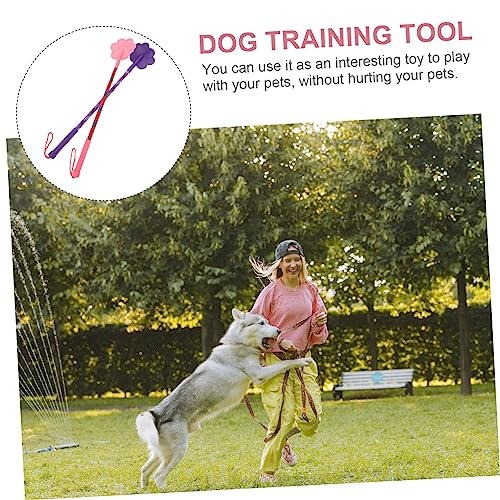 Abaodam 2Pcs Paw Shape Dog Training Flexible Rubber Training Tool for Small Dogs Equipment to Enhance Intelligence and Obedience Fun Pet