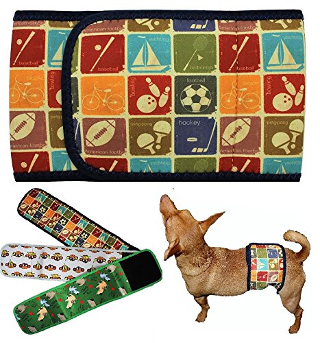Dog Diaper for Male Belly Band Neoprene Reusable Washable for Small and Big Large Dogs Puppy (Antique Sport, XS: Waist 8" - 10") - color: Antique Sport, size: XS: Waist 8" - 10"