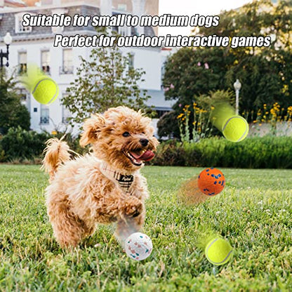 Indestructible Floating Bouncy Balls for Dogs - Small Breed, Lightweight Mini Tennis Balls - Odourless - 2.5" - 5 Pack - size: 5 pack tennis and Interactive Dog Ball
