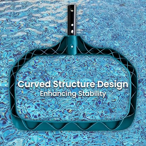 POOLWHALE Pool Skimmer Net - Upgrade Swimming Leaf Rake with Extra Wide Scoop Edge, Fine Mesh Nets for Pool Cleaning Leaves, Debris (Not Pole) - size: Diamond Pool Rake