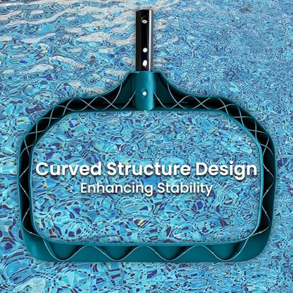 POOLWHALE Pool Skimmer Net - Upgrade Swimming Leaf Rake with Extra Wide Scoop Edge, Fine Mesh Nets for Pool Cleaning Leaves, Debris (Not Pole) - size: Diamond Pool Rake