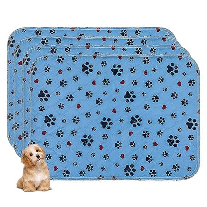 Washable Pee Pads for Dogs,4 Pack Extra Large 24"x36" Super Absorbent Reusable Puppy Pads,Non-Slip 100% Waterproof Dog Pee Pad,Pet Training Pads for Couch, Crate,Potty Training,Floor - size: 24X36 Inch（Pack of 4）