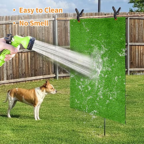 LOOBANI Dog Grass Pee Pads, Artificial Dog Grass Pads for Potty Tray, Fake Grass for Dogs to Pee On, Outdoor Indoor Pee Grass for Dog Potty (59*39 inch) - size: 59*39 inch