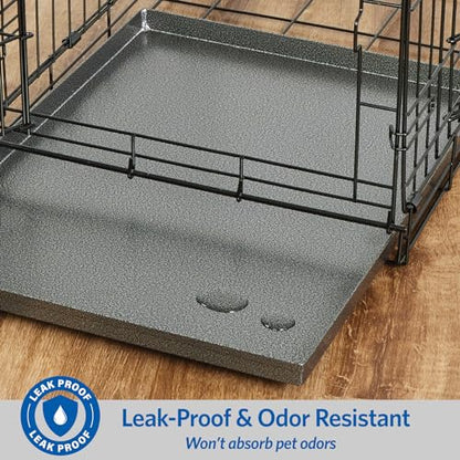 MidWest Homes for Pets Metal Dog Crate Replacement Pan; 42 inch - size: 42 Inch