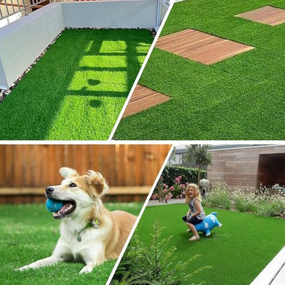 Grass Pad for Dogs, 72" x 36" Artificial Turf for Pets Potty Training, Fake Grass Mat with Drainage Holes, Easy to Clean, Large Turf Rug Outdoor Indoor Use - size: 72"L x 36"W