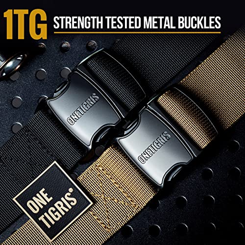 OneTigris Tactical Dog Harness with 5X Metal Buckle,Dog MOLLE Vest with Handle,No Pulling Front Clip,Hook and Loop Panel for Dog Custom Patch - color: Brown, size: XL