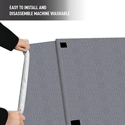 Pet Prime Dog Crate Cover for Wire Cages 30 Inch Indoor Breathable Polyester Pet Kennel Cover Machine Wash & Dry Double Door (Cover Only) - size: 30 inch