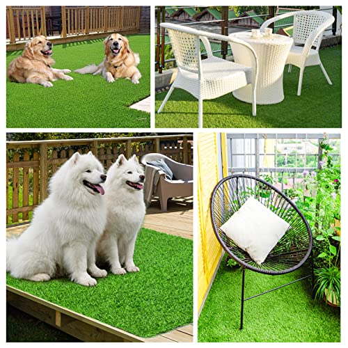 LOOBANI Dog Grass Pee Pads, Artificial Dog Grass Pads for Potty Tray, Fake Grass for Dogs to Pee On, Outdoor Indoor Pee Grass for Dog Potty (59*39 inch) - size: 59*39 inch