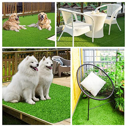 LOOBANI Dog Grass Pee Pads, Artificial Dog Grass Pads for Potty Tray, Fake Grass for Dogs to Pee On, Outdoor Indoor Pee Grass for Dog Potty (59*39 inch) - size: 59*39 inch