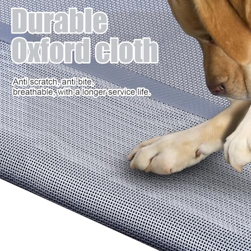 42''Cooling Elevated Dog Bed with Pillow,Outdoor Indoor Raised Dogs Bed with Six Support Feet,Breathable Dog Cot Beds Teslin Medium Large Size Dogs,Pet Hammock Beds, Pet Beds with 4 Ice Pack(Medium) - size: Medium(42.0"L x 26.0"W x 7.0"Th)