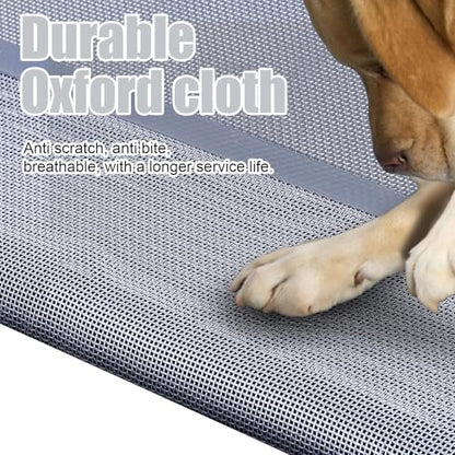 42''Cooling Elevated Dog Bed with Pillow,Outdoor Indoor Raised Dogs Bed with Six Support Feet,Breathable Dog Cot Beds Teslin Medium Large Size Dogs,Pet Hammock Beds, Pet Beds with 4 Ice Pack(Medium) - size: Medium(42.0"L x 26.0"W x 7.0"Th)