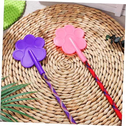 ibasenice 2Pcs Pet Training Stick Cute Paw Shape Dog Trainer Clicker for Puppy Cat Simple Fun Training Tool for Behavior Improvement for Pet Owners