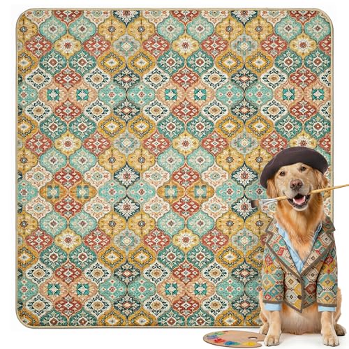 FXW Washable Pee Pads for Dogs, Puppy Pads with Super Absorbent, Specifically Designed for FXW Rollick/Homeplus 24inch 8 Panels Dog Playpen, 63" Square, Beige Gourd, 1 Pack - color: Beige Gourd, size: 63" Square (1 Pack)