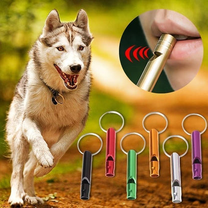 6 Pcs Colorful Metal Ultrasonic Dog Training Whistles, Dog Whistles That Makes Dogs Stop Barking, Dog Whistles That Makes Dogs Come to You, Professional Recall Dog Training Whistles, Pet Dog Whistles