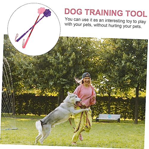 Healifty 2Pcs Paw Shaped Rubber Dog Training Tool Small for Puppy Obedience Improvement Pet Training Equipment Flexible Lightweight Gift