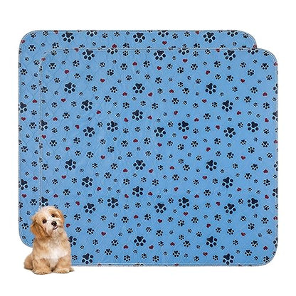 Washable Pee Pads for Dogs,2 Pack Extra Large 34"x36" Super Absorbent Reusable Puppy Pads,Non-Slip 100% Waterproof Dog Pee Pads,Pet Training Pads for Couch, Crate,Potty Training,Floor - size: 34X36 Inch（Pack of 2）
