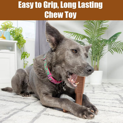SPOT Bam-Bones Plus Coffee Wood T-Bone Dog Chew Toy, Beef Flavor, Nylon and Coffee Wood Fiber Blend, Durable Chew for Heavy Chewers and Dogs Under 60 lbs, Non-Splintering Dental Chew, 6 Inch - size: 6 Inch (Pack of 1)
