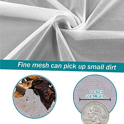 POOLWHALE Professional Pool Skimmer Net, Heavy Duty Swimming Leaf Rake Cleaning Tool with Deep Fine Nylon Mesh Net Bag - Fast Cleaning,Easy Scoop Edge,Debris Pickup Removal (No Pole) - size: Pool Rake