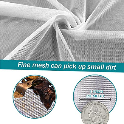 POOLWHALE Professional Pool Skimmer Net, Heavy Duty Swimming Leaf Rake Cleaning Tool with Deep Fine Nylon Mesh Net Bag - Fast Cleaning,Easy Scoop Edge,Debris Pickup Removal (No Pole) - size: Pool Rake