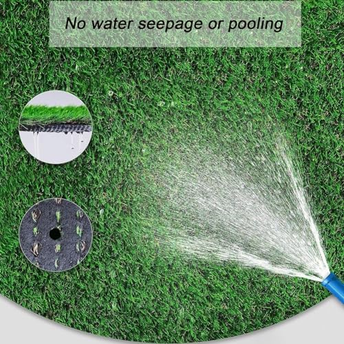 Artificial Turf Dog Potty Grass Mat Outdoor Garden Carpet with Drain Holes, Pets Reversible Mats for Garden School Décor, Blue, 31.4x47.2in - size: 31.4x47.2in